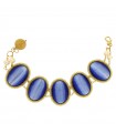 Sikè Bracelet Blue Hydrothermal Quartz and Pearls for Woman - 0