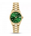 Philip Watch Woman's Watch - Caribe Time and Date 31mm Gold Green - 0