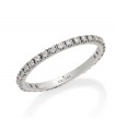 Crieri Woman's Veretta Ring - Aeterna in 18K White Gold with 0.25 ct White Diamonds - 0