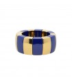 Roberto Demeglio Aura Shiny Blue and Golden Ceramic Ring for Woman - 0
