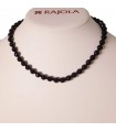 Rajola Woman's Necklace - Nagoya with Black Onyx 8mm - 0
