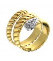 Picca Woman Ring - in Yellow Gold with Diamonds - 0