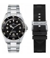 Philip Watch Man Watch - Caribe Mechanical Automatic 42mm Black - Special Pack with Strap Included - 0