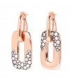 Bronzallure Woman Earrings - Aurora Rectangular with Zircon Pavè