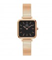 Daniel Wellington Woman's Watch - Square Studio 22x22mm Black Rose Gold - 0