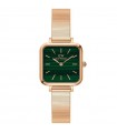 Daniel Wellington Woman's Watch - Square Studio 22x22mm Green Rose Gold - 0