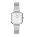 Orologio Daniel Wellington Donna - Quadro Studio 22x22mm Bianco Silver