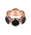 Bronzallure Woman Ring - Alba with Discs and Black Onyx