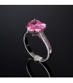 Chiara Ferragni Woman's Ring - First Love Silver with Pink Zircons and Pink Heart - 16 - 0