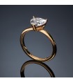 Chiara Ferragni Woman's Ring - Love Parade Gold with White Heart - 12 - 0