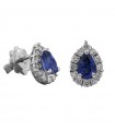 Davite & Delucchi Women's Earrings with Sapphire and Diamonds - 0