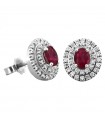 Giorgio Visconti Earrings with Diamonds and Rubies for Women - 0