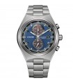 Citizen Men's Watch - Super Titanium Eco-Drive Chronograph 43mm Blue - 0