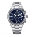 Citizen Men's Watch - Super Titanium Eco-Drive Chronograph 44mm Blue - 0