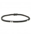 Davite & Delucchi Unisex Tennis Bracelet with Black Diamonds - 0
