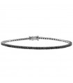 Bracciale Tennis Davite & Delucchi con Diamanti Neri Unisex