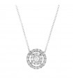 Collana Lelune Diamonds Donna - in Oro Bianco 18 carati Pendente con Diamanti Naturali 0,15 carati