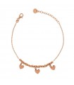 Rue Des Mille Women's Bracelet with Micro Rings and Hearts - 0