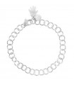 Rosato Bracelet for Woman - Limited Edition in 925% Silver with Rolò Chain and Hand