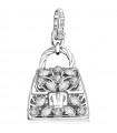 Bag Charm Rosato - Icons 925% Silver Pendant with Set Zircons