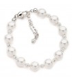 BRACELET WITH SWAROVSKI PEARLS AND PAVE 'OF STRASS - 0