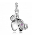 Charm Elefantino Rosato - My Luck Pendente in Argento 925% con Zirconi