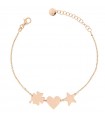 Bracciale Rue Des Mille da Donna - I Sogni Son Desideri Rose Gold con Ciondoli Amore