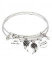 Bracciali Chrysalis da Donna - Due di Uno Sorelle con Ali Silver