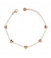 Bracciale Rue Des Mille da Donna - I Sogni Son Desideri Rose Gold con Cuori