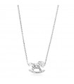 Woman's Rosato Necklace - Rocking Horse Messages in 925% Silver with Zircon