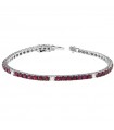 Davite & Delucchi Tennis Bracelet with Diamonds and Rubies for Women - 0