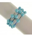 Rajola Woman's Bracelet - Cecilia with Turquoise Paste, Apatite and Topaz - 0