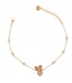 Rue Des Mille Woman's Bracelet - Angel Pendant with White Rose Gold Zircons - 0