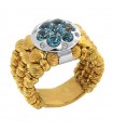 Zancan Woman's ring with Topaz and Diamonds - 0