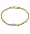 Chimento Bracelet - Tradition Gold Pomegranate in 18K Yellow Gold with White Diamonds 18 cm - 0