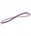 Crieri Tennis Bracelet - Icon in White Gold with Rubies - 0