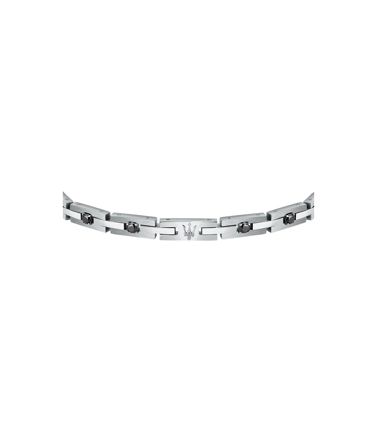 Maserati Stainless steel, Ceramic, Black PVD Men's Bracelet, JEWELS  Collection - JM221ATZ04 : : Fashion