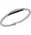 Zancan Men's Bracelet - Cosmopolitan in 925% Silver with Black Plate