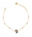 Rue Des Mille Women's Bracelet - Stardust Tales Unicorn with White Gold Zircons
