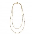 Unoaerre Women's Necklace - Long in Golden Bronze with Forzatina Chain and Spheres