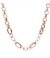 Bronzallure Women's Necklace - Altissima with Rolò Bold Chain and White Zircons Pavè