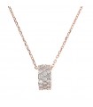 Bronzallure Women's Necklace - Altissima with Cubic Zirconia Pavè Ring Pendant