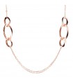 Bronzallure Women's Necklace - Purezza Station with Rose Gold Oval Elements