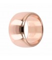 Bronzallure Women's Ring - Purity with Polished Rose Gold Band Size 18