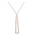 Bronzallure Women's Necklace - Altissima with Geometric Pendant and Cubic Zirconia