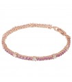 Bronzallure Women's Bracelet - Miss Tennis with Prism Crystals and Cubic Zirconia size L