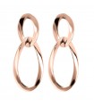 Orecchini Bronzallure da Donna - Purezza Pendenti a Maglia Rose Gold