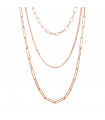 Collana Bronzallure da Donna - Purezza Multifilo con Chiusura Magnetica Rose Gold