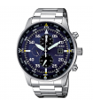 Orologio Citizen Uomo - Of Collection Aviator Crono Eco-Drive 44 mm Blu