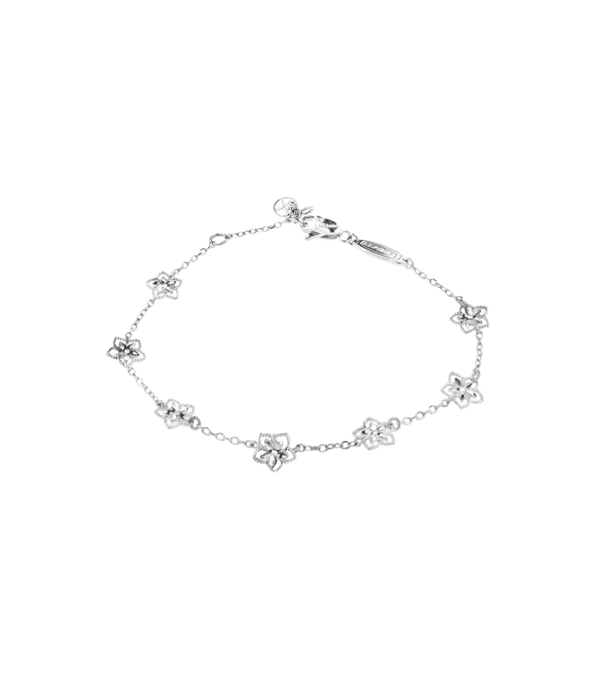 170-3490 - 18k White Gold Diamond & Sapphire Bracelet – ...